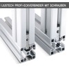 10 x T Slot T-Nut 90° L-Shape Zinc Alloy Profile