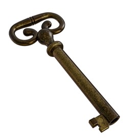 KY-7 Hollow Barrel Replacement Skeleton Key for Antique Cabinet, Drawers, Dressers, Old Furniture Locks (Pack of 2)