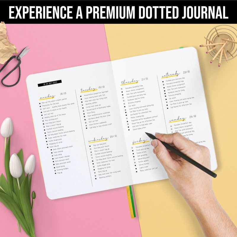 Scribbles That Matter A5 Bullet Dotted Journal Notebook | Vegan