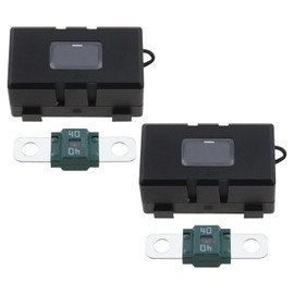 ECSiNG 2PCS ANS Car Fuse Holders & 2PCS High Current Bolt-on Midi Fuses 40A Amp for Cars Trucks Vehicles Caravans Agricultural Machinery