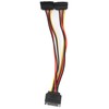 10Pcs SATA Power Adapter 15pin 1 Male to 2 Female