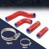 PIT66 Radiator Hose Kit Compatible with Massey Ferguson Mf203,205 235