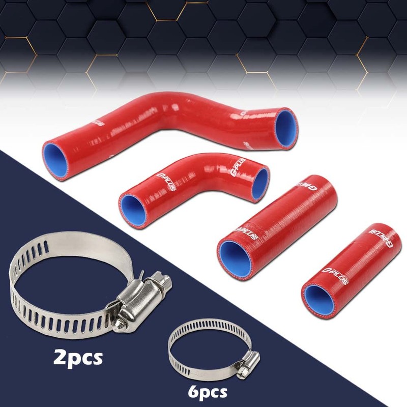 PIT66 Radiator Hose Kit Compatible with Massey Ferguson Mf203,205 235