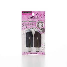 Mapepe Non-marking Bangs Clip Large Black & Brown [Professional for Hair Salons]