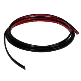 Cowles Products 3/8" Tape on 18 Feet Black J Shape Door Guard Edge Trim