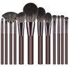 12 Piece Make Up Brush Set Premium Synthetic Bristles Foundation