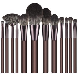 12 Piece Make Up Brush Set Premium Synthetic Bristles Foundation Makeup Brush Concealers Eyeshadow Professional Makeup Brush Sets