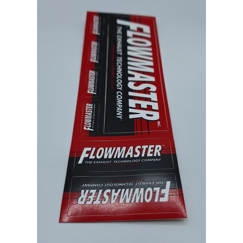 FLOWMASTER EXHAUST 1sheet/7pcs DECAL STICKER Racing Drags Offroad Hotrods NOS