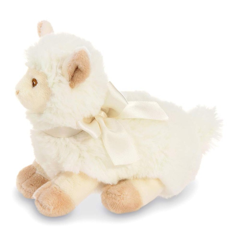 Bearington Collection Baby Baa Plush Stuffed Animal Lamb with Rattle,
