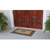 First Impressions Markham Border Double Door, Doormat, Monogrammed H, X-Large,