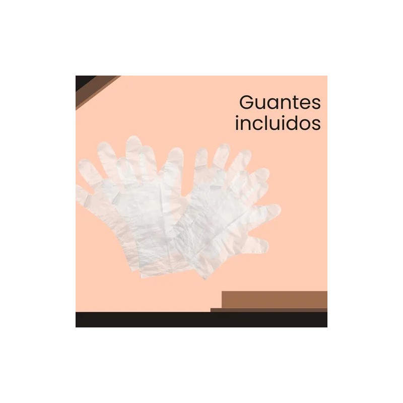 5 Cajas Shampoo Tinte Express Pelo, Castao Medio, 50 Sobres