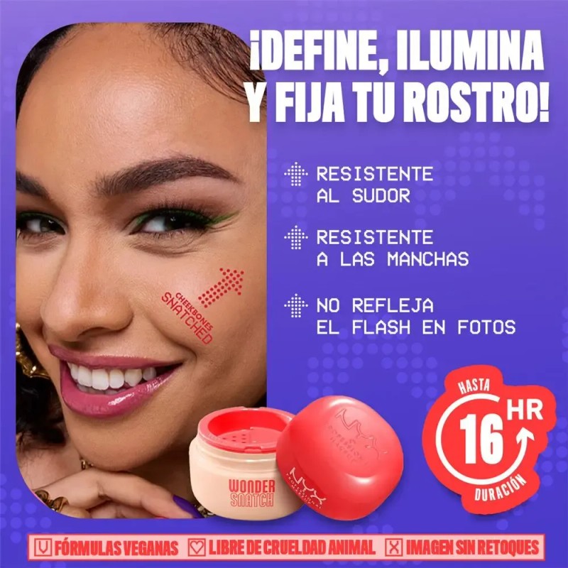 NYX PMU Wonder Snatch Polvo Suelto Fijador, 6gr