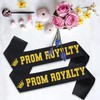 SKJIAYEE 10 Pcs Prom Royalty Sashes, Black Satin Prom Sash
