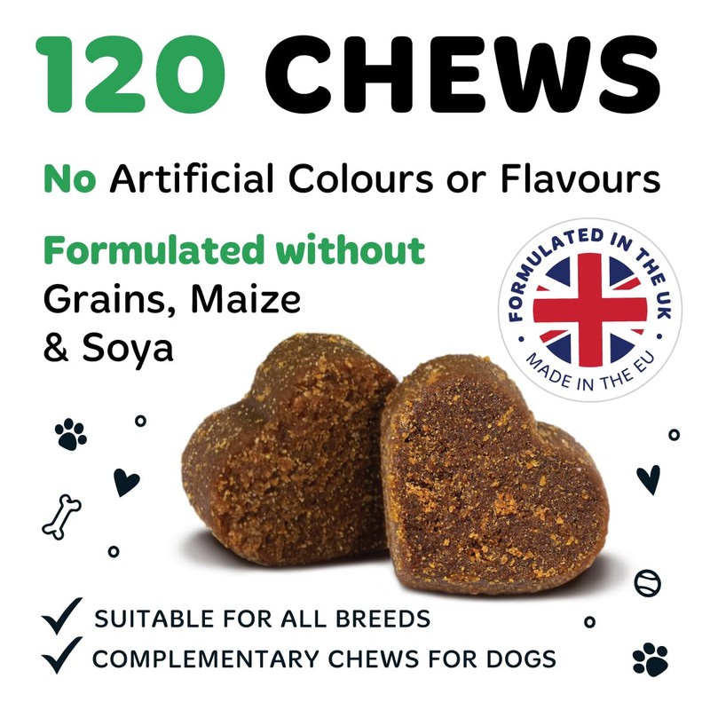 BUGALUGS BUGALUGS Calming Treats for Dogs - Helps Stress, Fear,