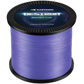 New KastKing Destron Braided Fishing Line, Highly Abrasion Resistant, Improved Knot Strength, Ultra-Thin Diameter Superline, Zero Stretch & Memory, CFT “Color Fast Technology”, 75% Thinner Than Mono