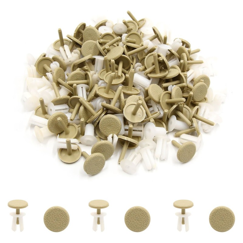 sourcing map Door Panels Fixing Clips Car Plastic Rivets 8mm