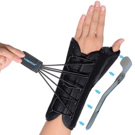 VISKONDA Wrist Brace with Thumb Spica Splint Support for De Quervain's Tenosynovitis,Carpal Tunnel Syndrome,Arthritis,Wrist ganglion cyst,Sprains&Forearm Support Cast(Left Hand,Small)