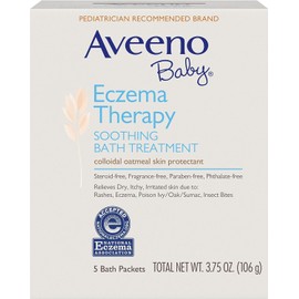 AVEENO Baby Fragrance Free Soothing Bath Treatment Packets 5 Each (Pack of 9)