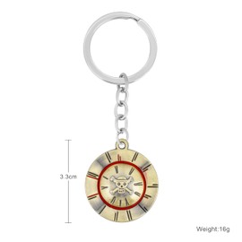 Weeb Keychains One Piece Anime Keychain with Jolly Roger Charm, One Piece Merch with Gift Box, Keyring for True Pirates, Phone Charm, Cool Key Chain Accessories for Men | Straw Hat