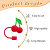 4 PCS Cherry Straw Topper Universal Cherry Straw Covers Silicone