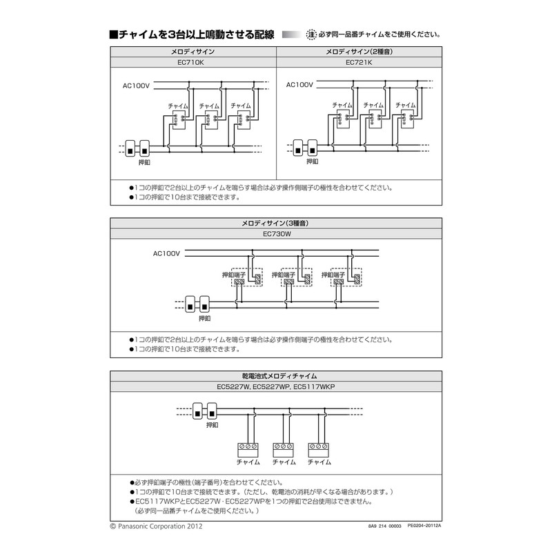 Panasonic Melody Sign White ec730 W