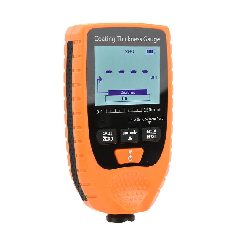 1500um Handheld Coating Thickness Gauge Tester Automobile Paint Thickness Measuring