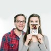 Mr. & Mrs. Panda Personalisierte Foto Postkarte Pinguin Pommes -