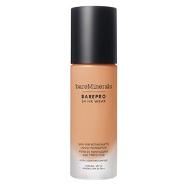 bareminerals Barepro 24HR Wear Matte Liquid Foundation Mineral SPF 20, Full Coverage Foundation Makeup for Mature Skin, Oil-Free, Vegan