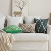 MIULEE Set of 2 Cushion Covers Decorative Chenille Cosy Modern