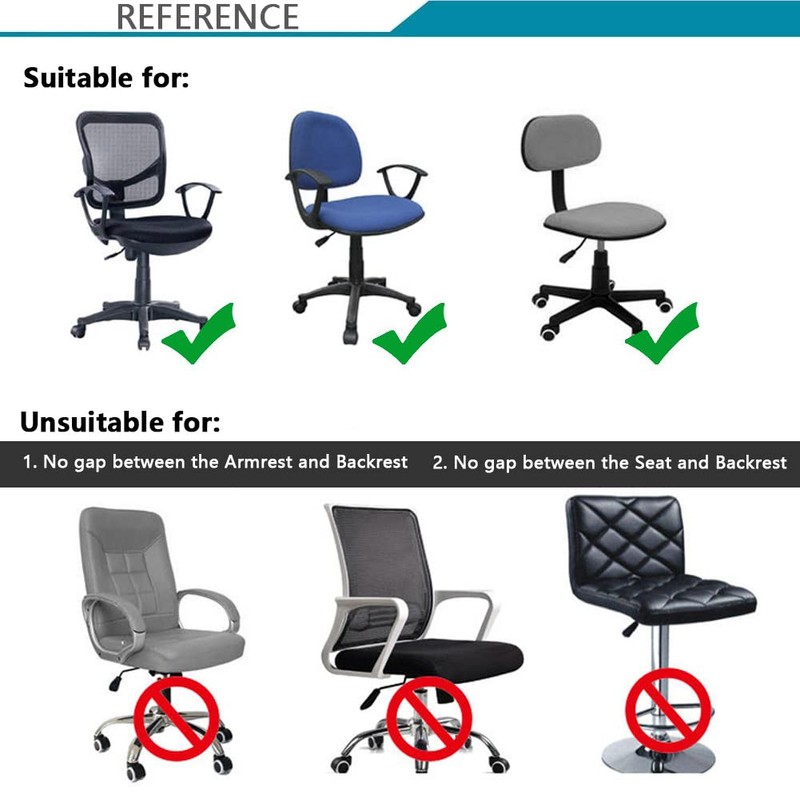 Melaluxe Computer Office Chair Covers - Protective & Stretchable Universal