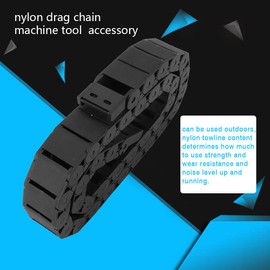 Drag Chain, Reinforced Nylon Bridge Type Open Both Sides Drag Chain Wire Carrier 1 Meter Length for 3D Printers, CNC, Electronic Devices, Tank,15mm x 30mm