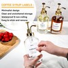 MHDCLY Coffee Bar Accessories, Coffee Syrup Dispenser - 4pack,16.9oz Syrup