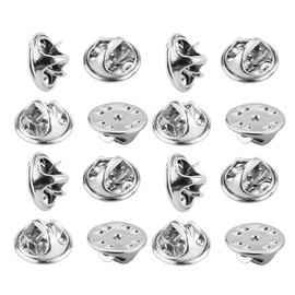 Pin Badge Catch Clasp Butterfly Tie Tack Clutch, Metal