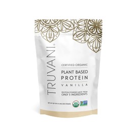 Truvani Truvani Vegan Pea Protein Powder | Vanilla | 20g Organic Plant Based Protein | 18 Servings | Keto | Gluten & Dairy Free | Low Carb | No Added Sugar