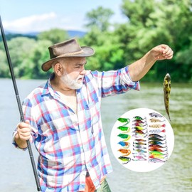 Fishing Lures Set | Saltwater Bait Lure,Realistic Hard Swim Baits Lures for Bass Fishing Lures Kits Fishing Tools Sequin Bait for Saltwater Freshwater