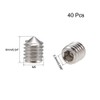 sourcing map Set of 40 M5 x 6 mm Hexagon