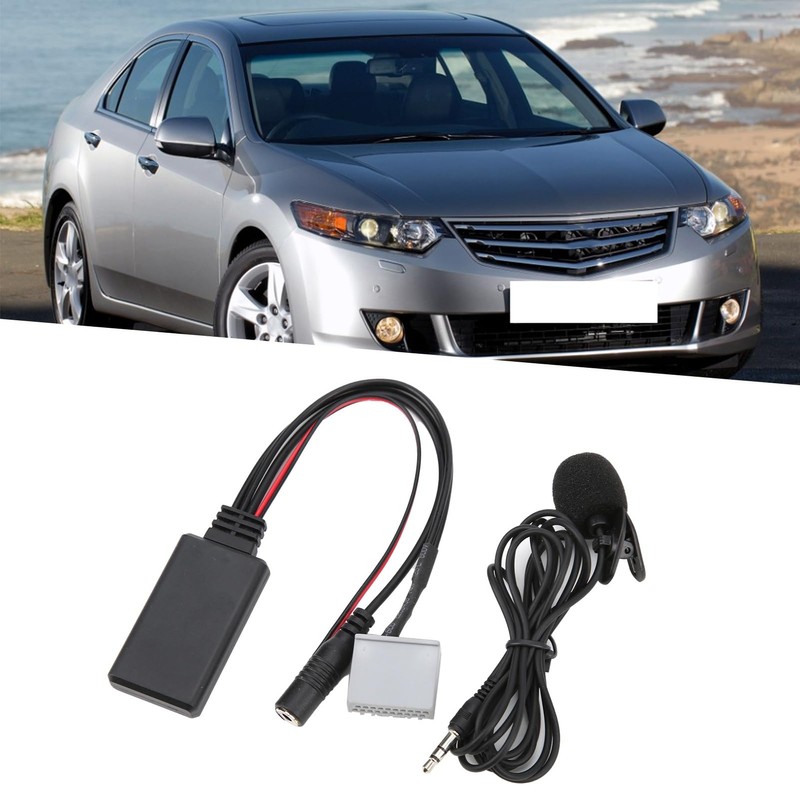 Akozon AUX Audio Cable, Bluetooth 5.0 Car Stereo Micrófono con