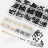 Keadic Black Zinc Plated Hex Nuts, Sizes Thread Knurled Nuts