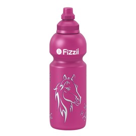 Fizzii 600ml Horse Plastic Drinking Bottle Leakproof in Fizzy Toxic – Dishwasher Safe
