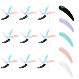 SaveSooo Spatulas Makeup Spatulas Mini Cosmetic Spatulas Disposable Cream Makeup Cosmetic Spoons Skin Care Tools Home Travel Supplies Mini Spatulas (10 Each of White, Purple, Black, Light Blue, Pink