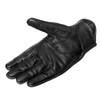 Komine 2025 Model Motorcycle 06-862 GK-862 Protective Leather Gloves, Black,