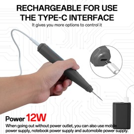 BK210 Soldering Iron Kit, 3200mAh Wireless Electric Soldering Iron Pen with Precision Soldering Tip (C210), LED Digital Display,Auto-Hibernation, for Precision Repair of Electronic Products (BK210)