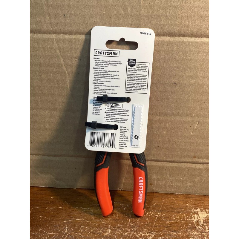 Craftsman 6" Diagonal Wire Cutting Pliers Grip Handles New Hand