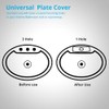 Wovier Faucet Plate,Oil Rubbed Bronze Sink Hole Cover Plate,6" Escutcheon