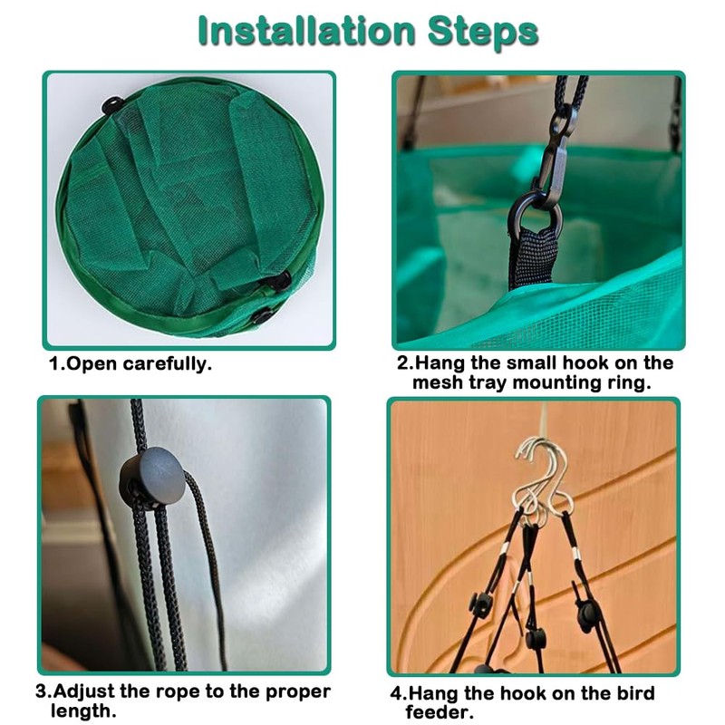 Seed Catcher for Bird Feeders, 20'' Bird Feeders for Outdoors