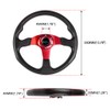 RASTP Universal Racing Steering Wheel 13.8”/350mm 6 Bolts Grip Vinyl