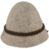 Faustmann Bavarian Men's Costume Hat Stopper Hat, Mottled light grey