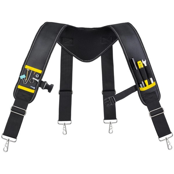 Piwatools Tool Belt Suspenders for Men Padded Carpenter Construction Electrician