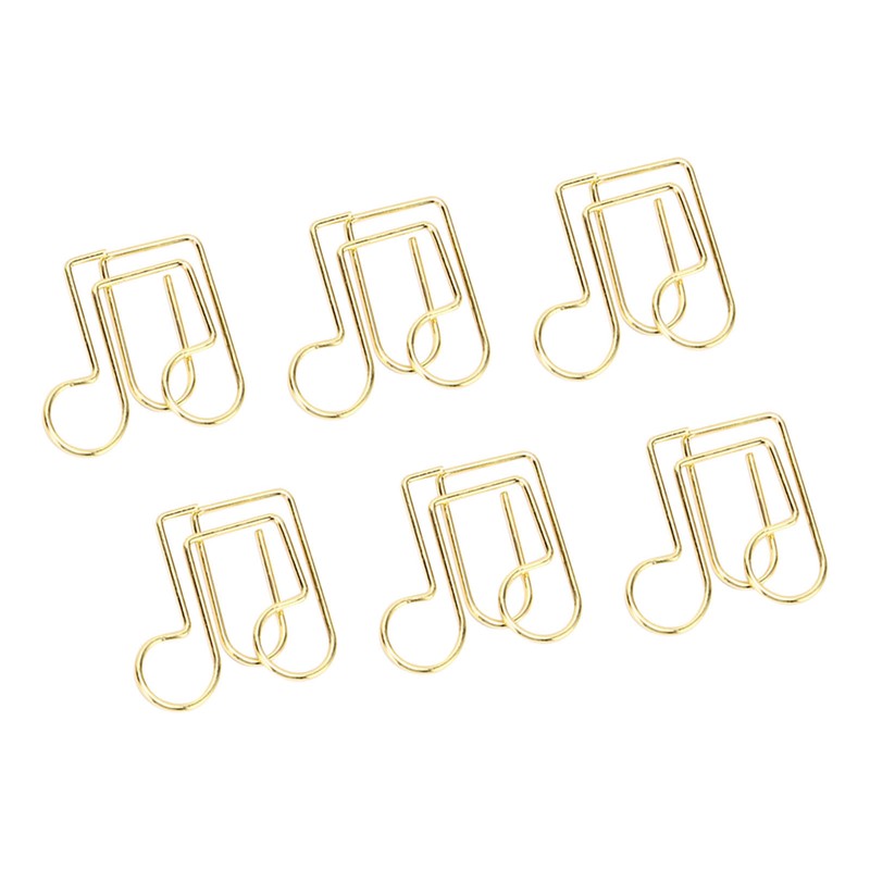 100pcs Shaped Paper Clips Prevent Slip Cute Decorative Metal Small