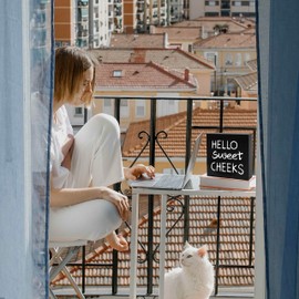 Hello Sweet Cheeks Wooden Box Sign, Hello Sweet Cheeks Bathroom Decor, Funny Bathroom Shelf Decor Wall Decor Bathroom Signs, Rustic Black Farmhouse Sign